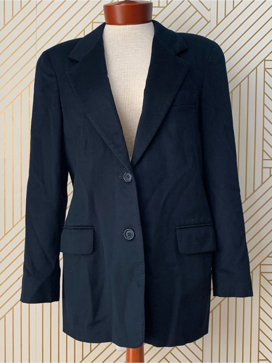 MaxMara Jackets & Blazers - MaxMara 100% Italian Cashmere Navy Single Breasted Longline old money Blazer 8